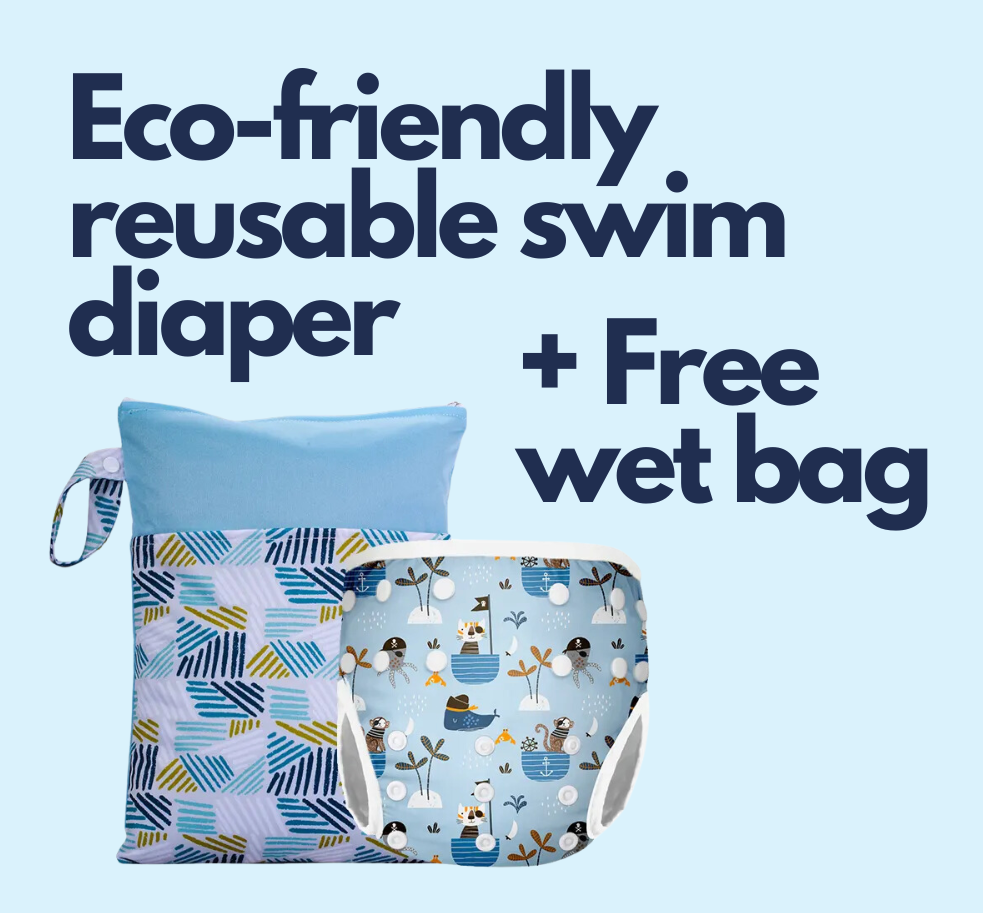 Reusable Swim Diaper + Free Wet Bag — Aqua Swim Academy swim shop